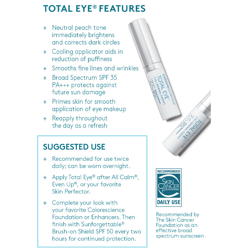 Colorescience Total Eye 3-in-1 Renewal Therapy SPF 35 (Medium 7ml)